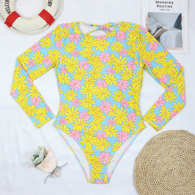 Yellow Flower Swimsuit