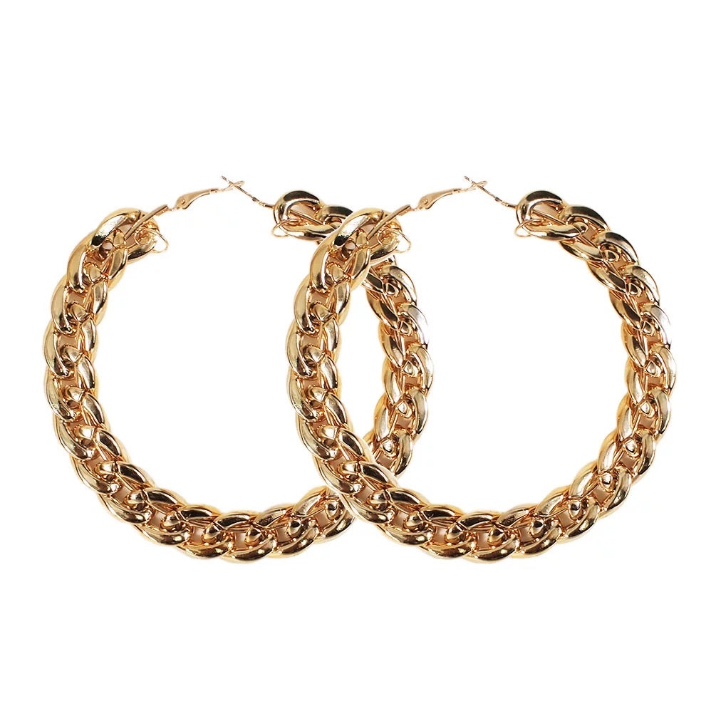 Gold Lynx Earrings