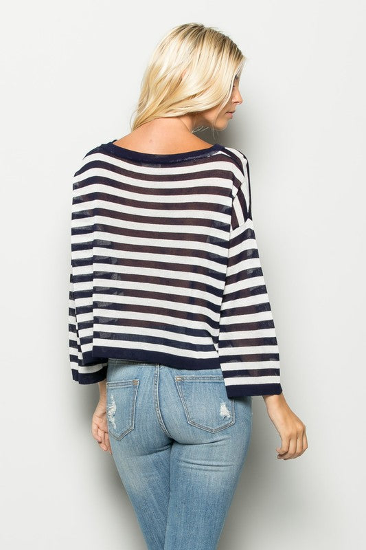 Red Stripe Top