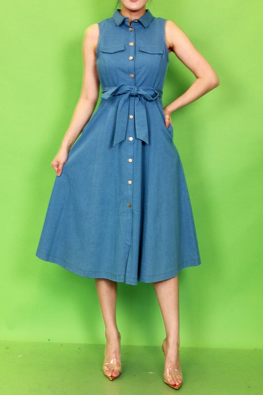 Button Up Denim Dress – 68TH AVE Button Up Denim Dress – 68TH AVE